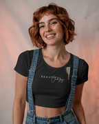 crop top typography