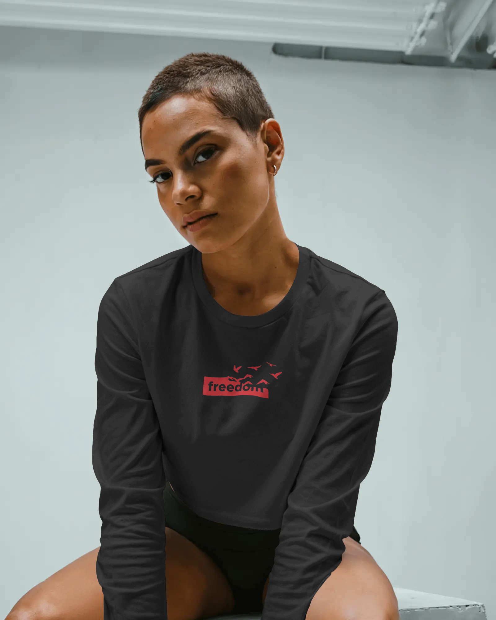 crop top full sleeve